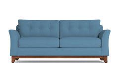 Marco Queen Size Sleeper Sofa Bed :: Leg Finish: Pecan / Sleeper Option: Memory Foam Mattress