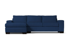 Melrose 2pc Sleeper Sectional :: Leg Finish: Espresso / Configuration: LAF - Chaise on the Left / Sleeper Option: Deluxe Innerspring Mattress