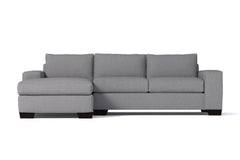 Melrose 2pc Sleeper Sectional :: Leg Finish: Espresso / Configuration: LAF - Chaise on the Left / Sleeper Option: Deluxe Innerspring Mattress