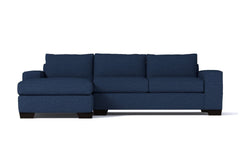 Melrose 2pc Sleeper Sectional :: Leg Finish: Espresso / Configuration: LAF - Chaise on the Left / Sleeper Option: Deluxe Innerspring Mattress