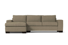 Melrose 2pc Sleeper Sectional :: Leg Finish: Espresso / Configuration: LAF - Chaise on the Left / Sleeper Option: Deluxe Innerspring Mattress