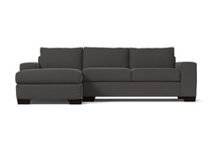 Melrose 2pc Sleeper Sectional :: Leg Finish: Espresso / Configuration: LAF - Chaise on the Left / Sleeper Option: Deluxe Innerspring Mattress