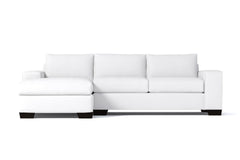 Melrose 2pc Sleeper Sectional :: Leg Finish: Espresso / Configuration: LAF - Chaise on the Left / Sleeper Option: Deluxe Innerspring Mattress