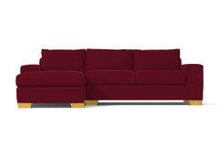 Melrose 2pc Sectional Sofa :: Leg Finish: Natural / Configuration: LAF - Chaise on the Left