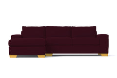 Melrose 2pc Sectional Sofa :: Leg Finish: Natural / Configuration: LAF - Chaise on the Left