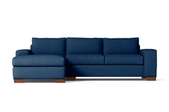 Melrose 2pc Sectional Sofa :: Leg Finish: Pecan / Configuration: LAF - Chaise on the Left