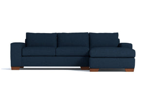 Melrose 2pc Sectional Sofa :: Leg Finish: Pecan / Configuration: RAF - Chaise on the Left