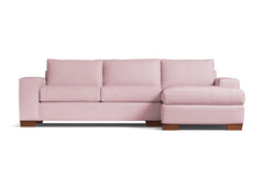 Melrose 2pc Sectional Sofa :: Leg Finish: Pecan / Configuration: RAF - Chaise on the Right