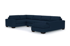 Melrose 3pc Sectional Sofa :: Leg Finish: Espresso / Configuration: RAF - Chaise on the Right