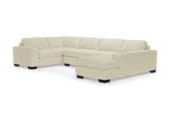 Melrose 3pc Sectional Sofa :: Leg Finish: Espresso / Configuration: RAF - Chaise on the Right