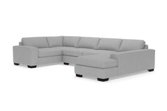 Melrose 3pc Sectional Sofa :: Leg Finish: Espresso / Configuration: RAF - Chaise on the Right