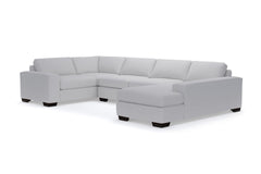 Melrose 3pc Sectional Sofa :: Leg Finish: Espresso / Configuration: RAF - Chaise on the Right