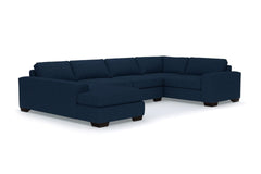 Melrose 3pc Sleeper Sectional :: Leg Finish: Espresso / Configuration: LAF - Chaise on the Left / Sleeper Option: Memory Foam Mattress