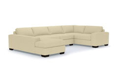 Melrose 3pc Sleeper Sectional :: Leg Finish: Espresso / Configuration: LAF - Chaise on the Left / Sleeper Option: Deluxe Innerspring Mattress