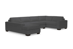 Melrose 3pc Sleeper Sectional :: Leg Finish: Espresso / Configuration: LAF - Chaise on the Left / Sleeper Option: Memory Foam Mattress