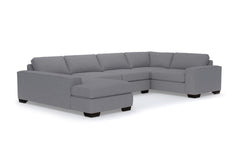 Melrose 3pc Sleeper Sectional :: Leg Finish: Espresso / Configuration: LAF - Chaise on the Left / Sleeper Option: Deluxe Innerspring Mattress