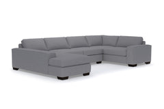 Melrose 3pc Sleeper Sectional :: Leg Finish: Espresso / Configuration: LAF - Chaise on the Left / Sleeper Option: Memory Foam Mattress