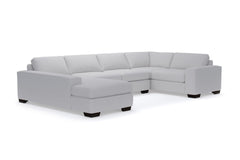 Melrose 3pc Sleeper Sectional :: Leg Finish: Espresso / Configuration: LAF - Chaise on the Left / Sleeper Option: Memory Foam Mattress