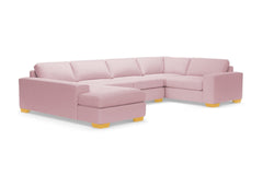 Melrose 3pc Sectional Sofa :: Leg Finish: Natural / Configuration: LAF - Chaise on the Left