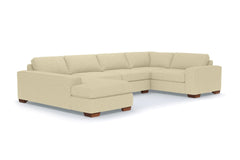 Melrose 3pc Sectional Sofa :: Leg Finish: Pecan / Configuration: LAF - Chaise on the Left