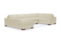 Melrose 3pc Sectional Sofa :: Leg Finish: Pecan / Configuration: LAF - Chaise on the Left