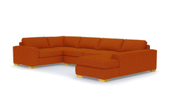 Melrose 3pc Sectional Sofa :: Leg Finish: Natural / Configuration: RAF - Chaise on the Right