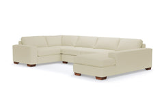 Melrose 3pc Sectional Sofa :: Leg Finish: Pecan / Configuration: RAF - Chaise on the Right