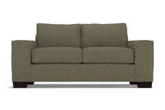 Melrose Twin Size Sleeper Sofa Bed :: Leg Finish: Espresso / Sleeper Option: Memory Foam Mattress