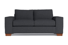 Melrose Twin Size Sleeper Sofa Bed :: Leg Finish: Pecan / Sleeper Option: Memory Foam Mattress