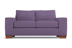 Melrose Twin Size Sleeper Sofa Bed :: Leg Finish: Pecan / Sleeper Option: Memory Foam Mattress