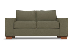 Melrose Apartment Size Sleeper Sofa Bed :: Leg Finish: Pecan / Sleeper Option: Deluxe Innerspring Mattress