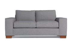 Melrose Twin Size Sleeper Sofa Bed :: Leg Finish: Pecan / Sleeper Option: Deluxe Innerspring Mattress