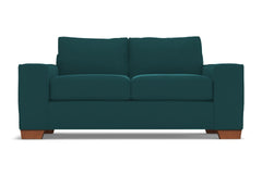 Melrose Twin Size Sleeper Sofa Bed :: Leg Finish: Pecan / Sleeper Option: Memory Foam Mattress