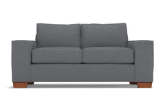 Melrose Twin Size Sleeper Sofa Bed :: Leg Finish: Pecan / Sleeper Option: Memory Foam Mattress