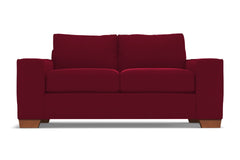 Melrose Apartment Size Sleeper Sofa Bed :: Leg Finish: Pecan / Sleeper Option: Deluxe Innerspring Mattress