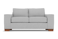 Melrose Apartment Size Sleeper Sofa Bed :: Leg Finish: Pecan / Sleeper Option: Deluxe Innerspring Mattress