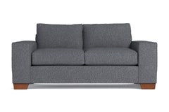 Melrose Apartment Size Sleeper Sofa Bed :: Leg Finish: Pecan / Sleeper Option: Deluxe Innerspring Mattress