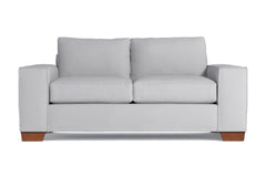 Melrose Apartment Size Sofa :: Leg Finish: Pecan / Size: Apartment Size - 80&quot;w