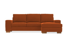 Melrose Reversible Chaise Sofa :: Leg Finish: Pecan