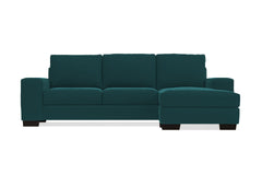 Melrose Reversible Chaise Sleeper Sofa Bed :: Leg Finish: Espresso / Sleeper Option: Memory Foam Mattress