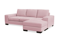 Melrose Reversible Chaise Sleeper Sofa Bed :: Leg Finish: Espresso / Sleeper Option: Memory Foam Mattress