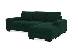 Melrose Reversible Chaise Sleeper Sofa Bed :: Leg Finish: Espresso / Sleeper Option: Deluxe Innerspring Mattress