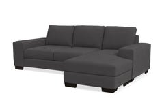 Melrose Reversible Chaise Sofa :: Leg Finish: Espresso