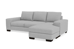 Melrose Reversible Chaise Sleeper Sofa Bed :: Leg Finish: Espresso / Sleeper Option: Memory Foam Mattress