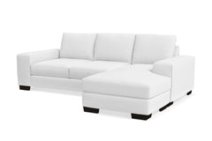 Melrose Reversible Chaise Sleeper Sofa Bed :: Leg Finish: Espresso / Sleeper Option: Deluxe Innerspring Mattress