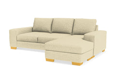 Melrose Reversible Chaise Sleeper Sofa Bed :: Leg Finish: Natural / Sleeper Option: Deluxe Innerspring Mattress