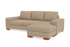 Melrose Reversible Chaise Sofa :: Leg Finish: Pecan