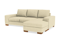 Melrose Reversible Chaise Sofa :: Leg Finish: Pecan