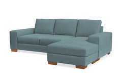 Melrose Reversible Chaise Sofa :: Leg Finish: Pecan