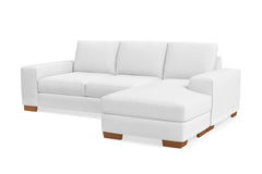 Melrose Reversible Chaise Sofa :: Leg Finish: Pecan